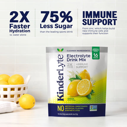 KinderLyte® 16ct Electrolyte Powder Lemonade