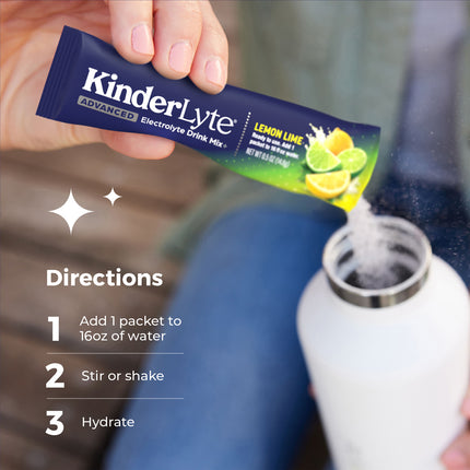 KinderLyte® 16ct Advanced Electrolyte Powder Lemon Lime