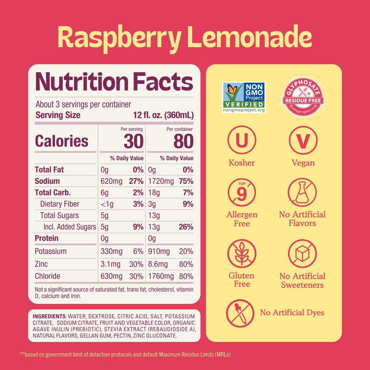 KinderFarms Advanced Electrolyte Solution Raspberry Lemonade (Item 3 of 6)