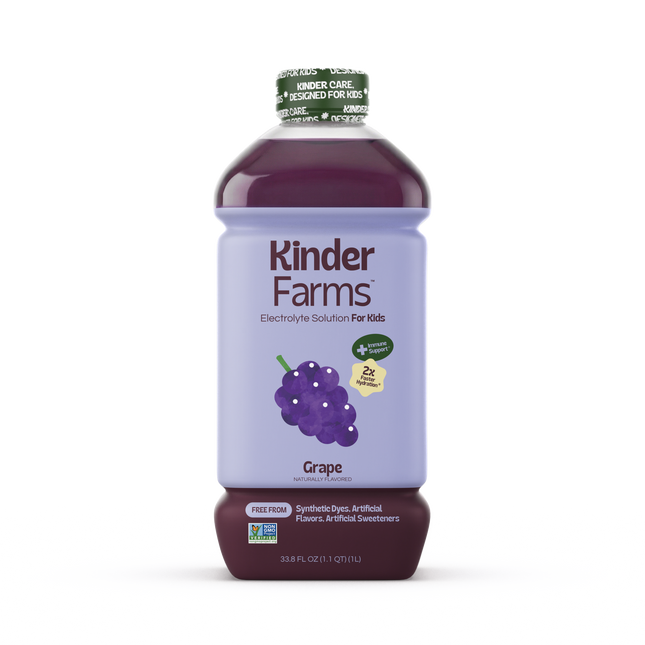 KinderFarms Electrolyte Solution Grape — front