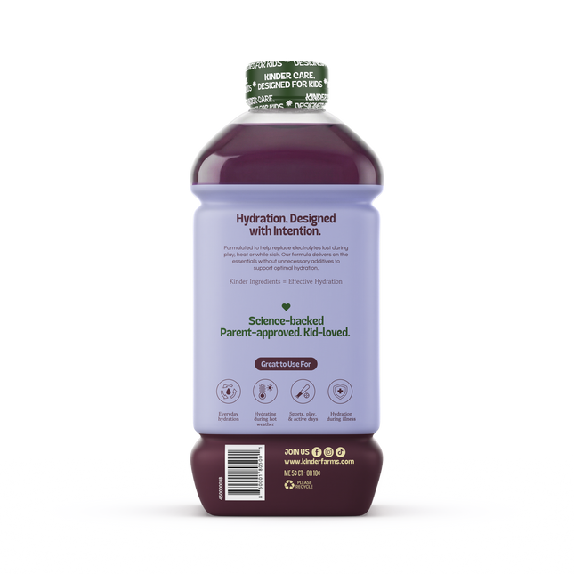 KinderFarms Electrolyte Solution Grape — left