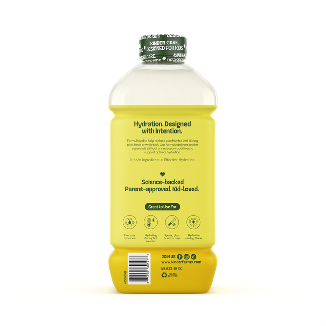 KinderFarms Electrolyte Solution Lemonade — left