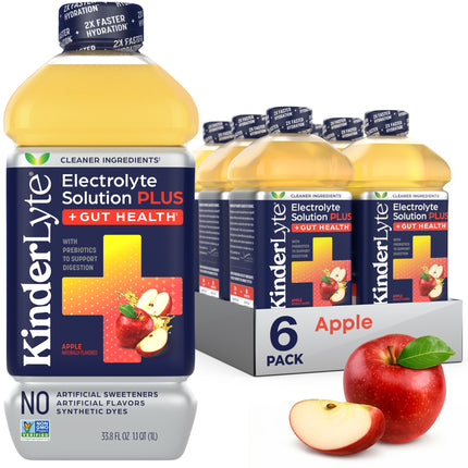 KinderLyte® PLUS Gut Health Oral Electrolyte Solution Apple