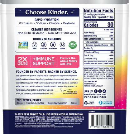 KinderLyte® 16ct Electrolyte Powder Fruit Punch