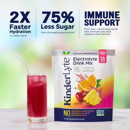 KinderLyte® 16ct Electrolyte Powder Fruit Punch