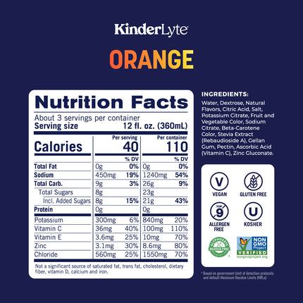KinderLyte® Oral Electrolyte Solution Orange