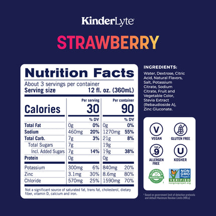 KinderLyte® Oral Electrolyte Solution Strawberry