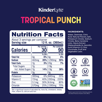 KinderLyte® Oral Electrolyte Solution Tropical Punch
