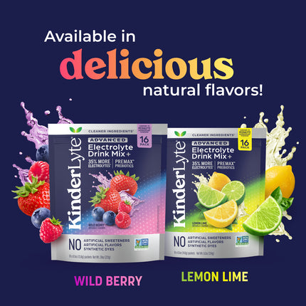 KinderLyte® 16ct Advanced Electrolyte Powder Wild Berry