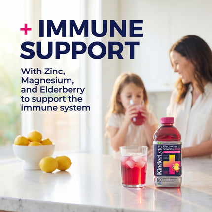 KinderLyte® PLUS Immune Oral Electrolyte Solution Raspberry Lemonade