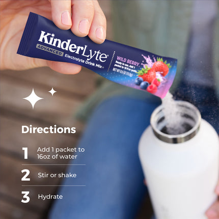 KinderLyte® 16ct Advanced Electrolyte Powder Wild Berry