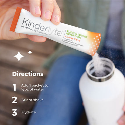KinderLyte® 16ct Herbal Immunity Supplement Orange Citrus