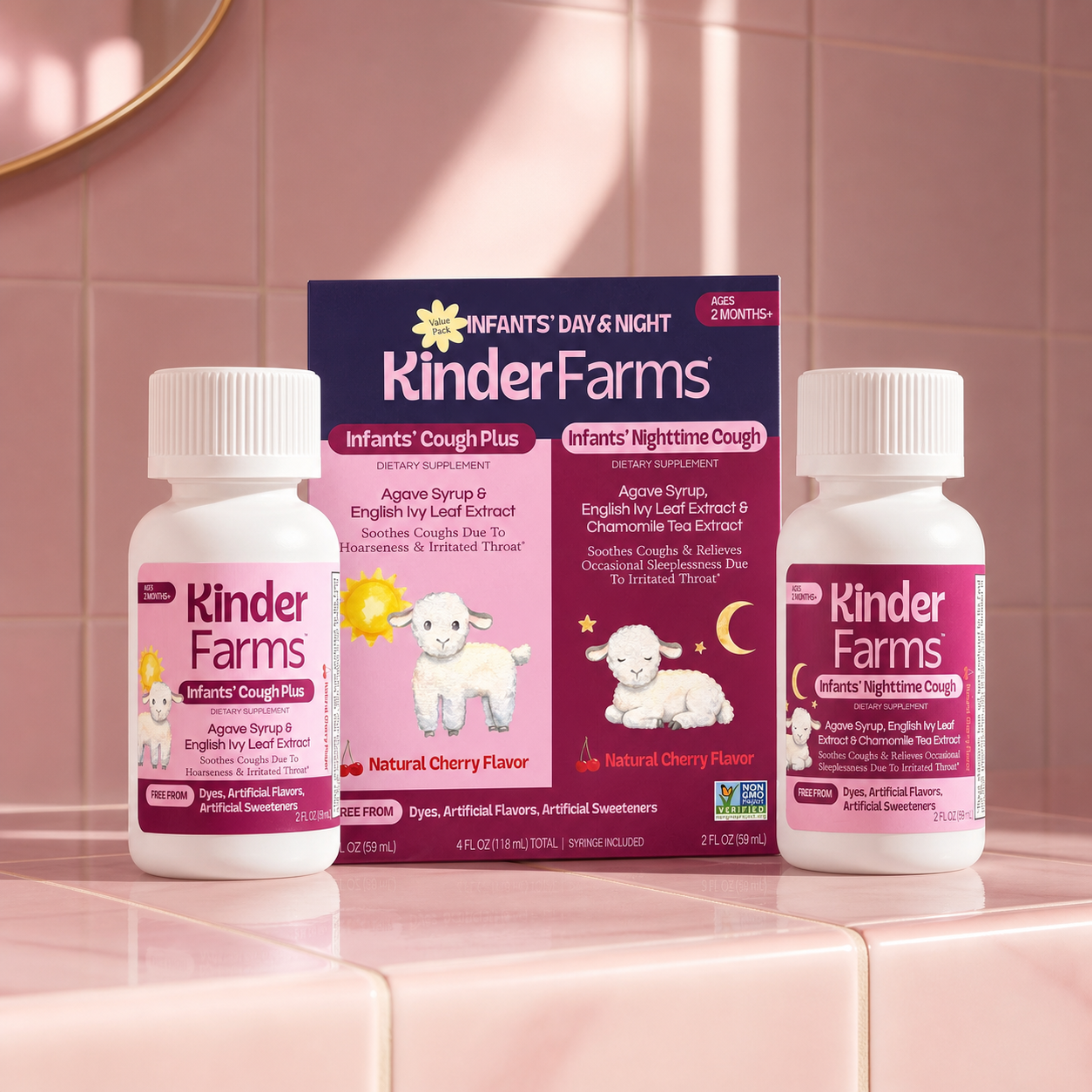 KinderFarms Infants' Day & Night Cough Plus Value Pack