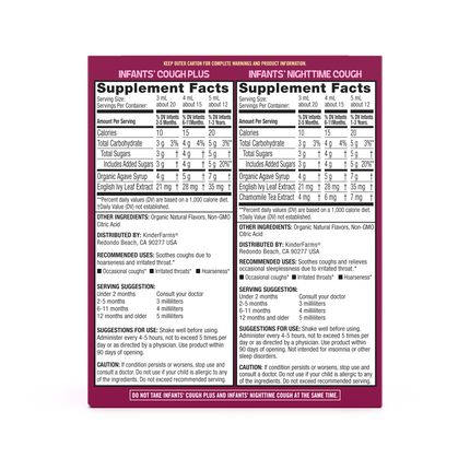 KinderFarms Infants' Day & Night Cough Plus Value Pack