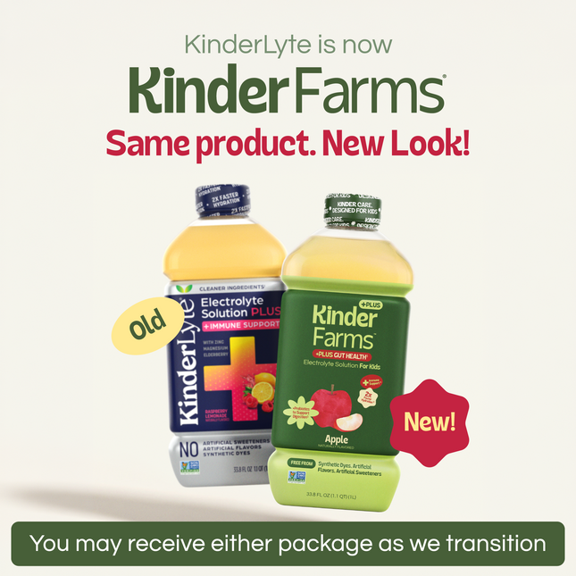 KinderFarms Plus Gut Health Electrolyte Solution For Kids Apple