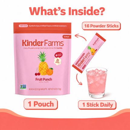 KinderLyte® 16ct Electrolyte Powder Fruit Punch