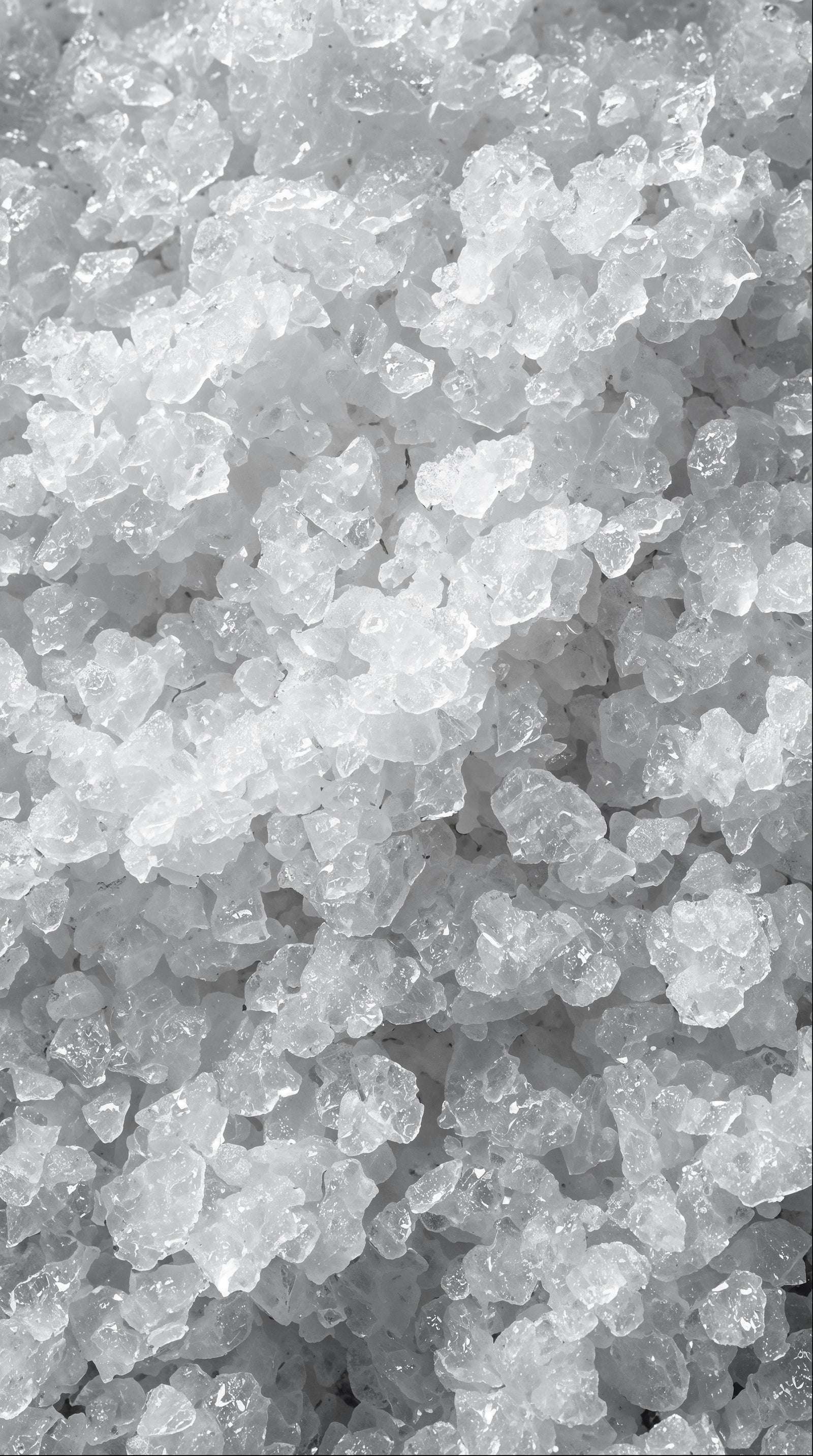 Close-up of grains of salt filling the frame.