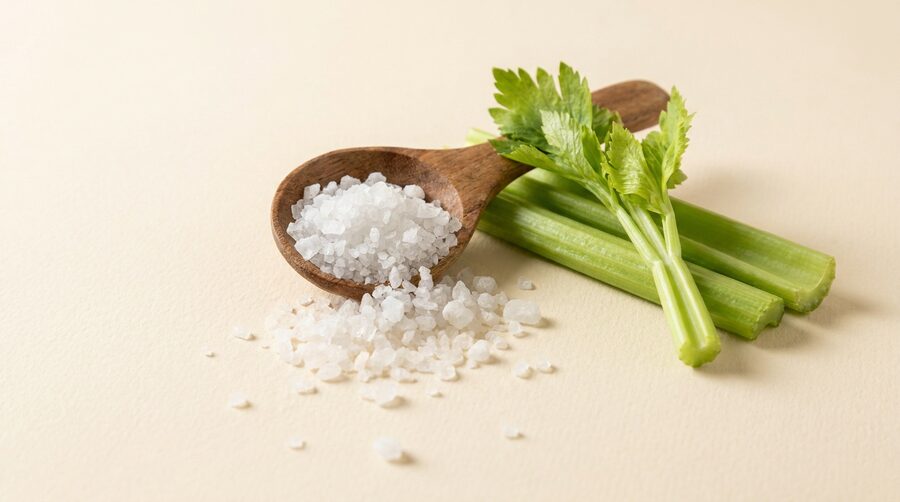 Sea salt, celery, broth